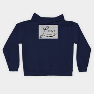 LuLaCo Land Co. sketchy logo Kids Hoodie